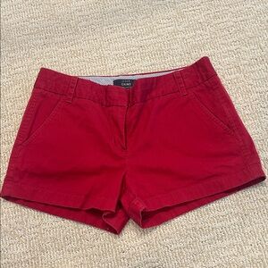 J. Crew Chino shorts - size 6 in RED